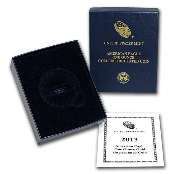 OGP Box & COA - 2013-W 1 oz Burnished Gold Eagle OGP Box & COA - 2013-W 1 oz Burnished Gold Eagle